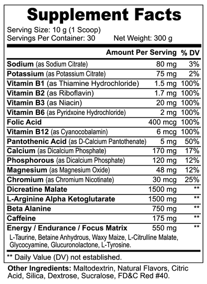 The Pre-Workout (Fruit Punch)